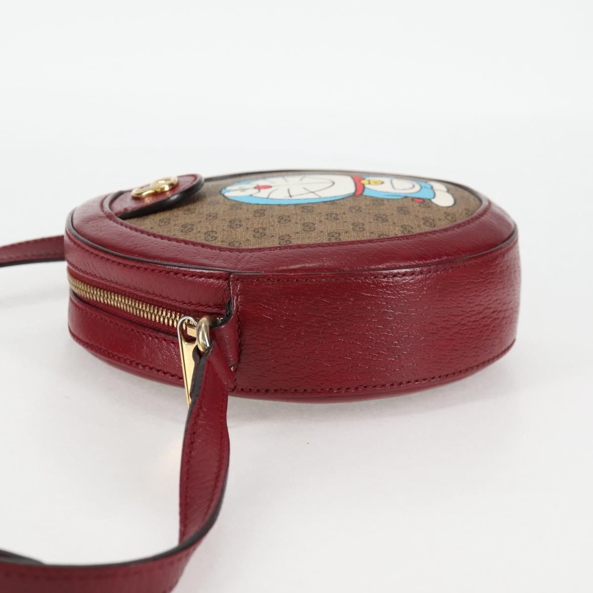 Gucci Gucci Doraemon Round Shoulder Bag Printed Mini GG Coated Canvas Size ONE SIZE - 3 Thumbnail