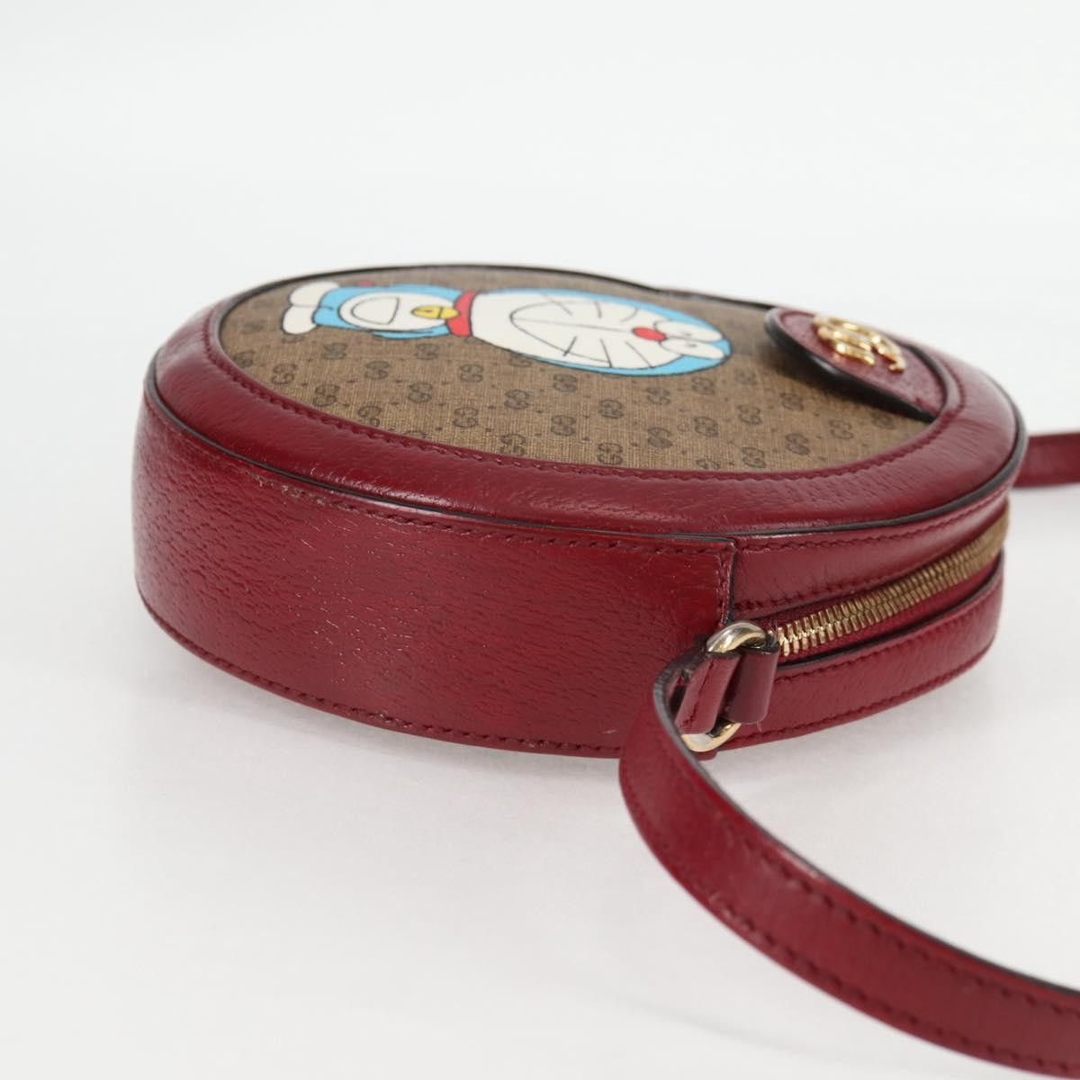 Gucci Gucci Doraemon Round Shoulder Bag Printed Mini GG Coated Canvas Size ONE SIZE - 4 Thumbnail
