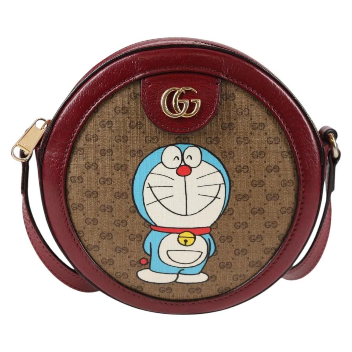 Gucci Gucci Doraemon Round Shoulder Bag Printed Mini GG Coated Canvas Size ONE SIZE - 20 Thumbnail