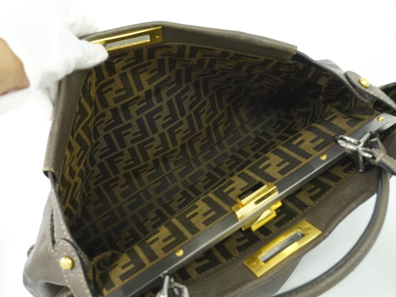 Fendi Fendi Peekaboo Bag Leather Size ONE SIZE - 16 Thumbnail