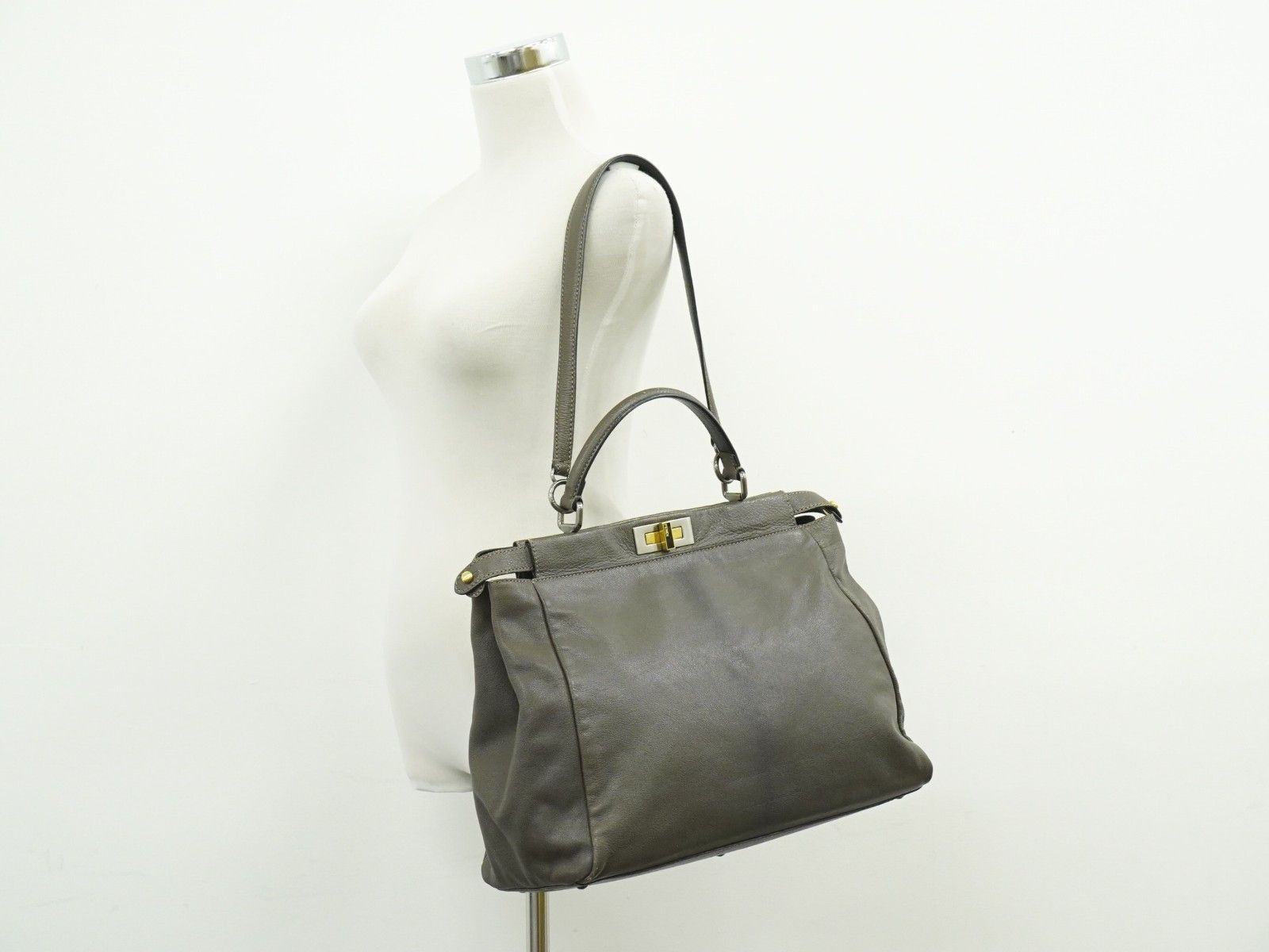 Fendi Fendi Peekaboo Bag Leather Size ONE SIZE - 12 Thumbnail