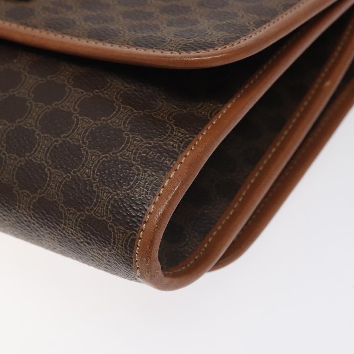 Celine Celine Vintage Macadam Shoulder Bag Canvas and Leather Size ONE SIZE - 9 Thumbnail
