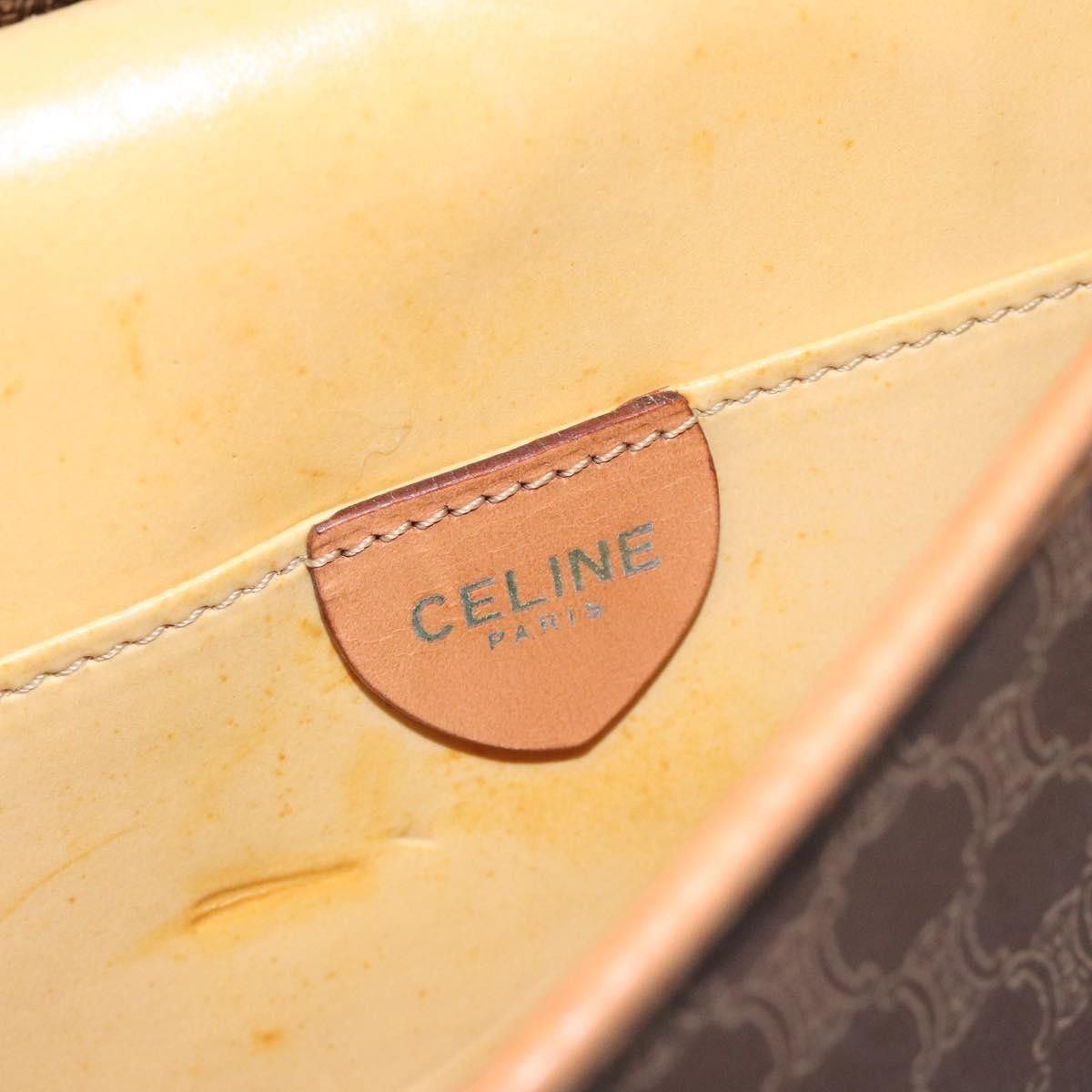 Celine Celine Vintage Macadam Shoulder Bag Canvas and Leather Size ONE SIZE - 6 Thumbnail