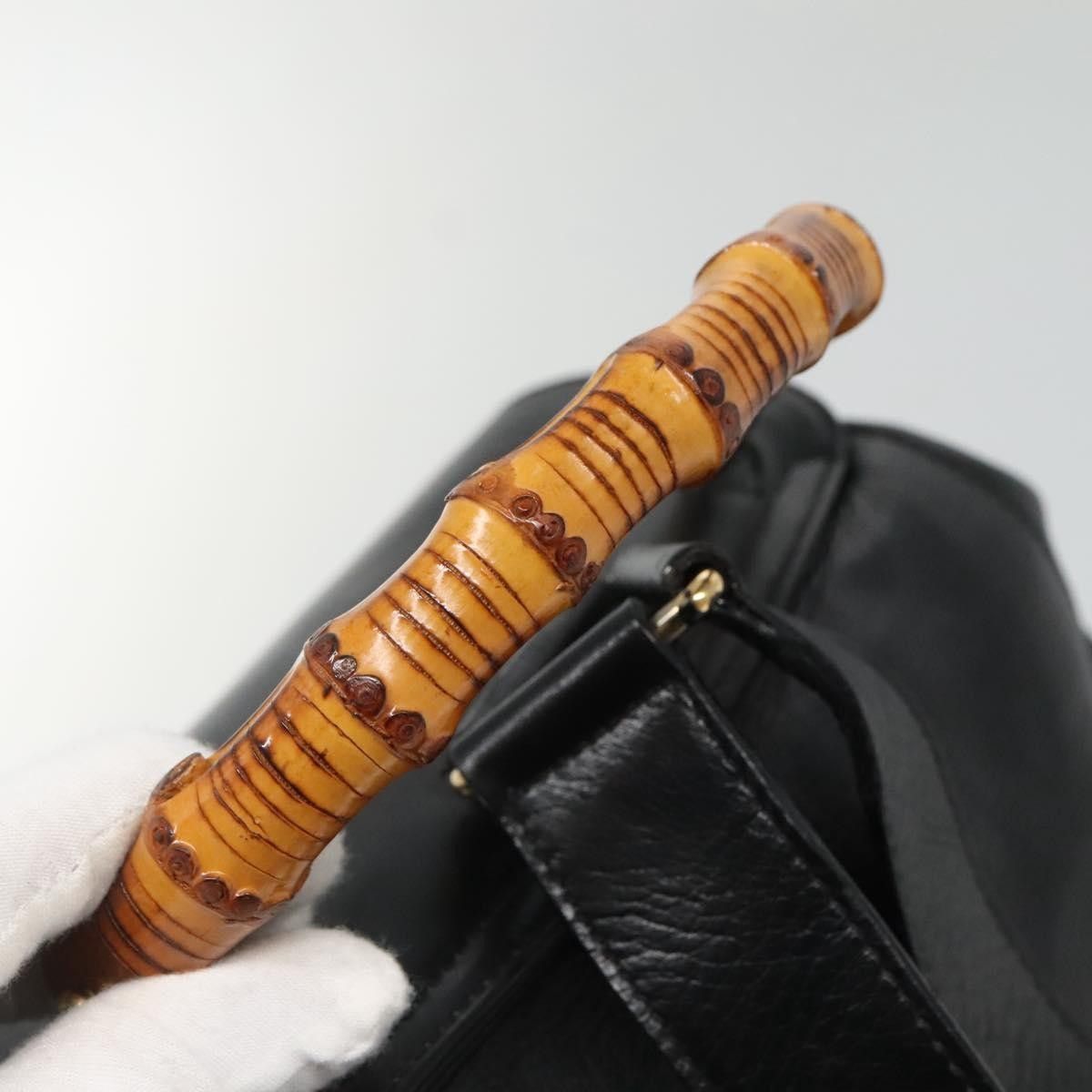 Gucci Gucci Vintage Bamboo Backpack Leather Size ONE SIZE - 16 Thumbnail