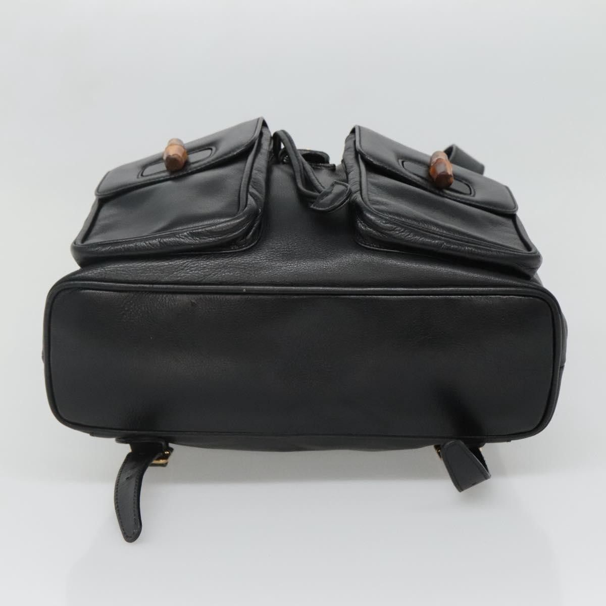 Gucci Gucci Vintage Bamboo Backpack Leather Size ONE SIZE - 23 Thumbnail