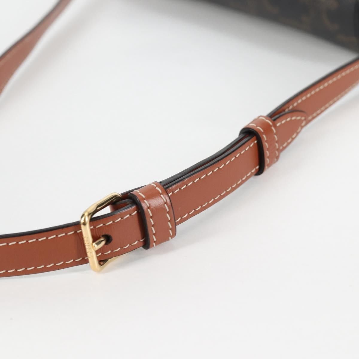 Celine Celine Triomphe East-West Shoulder Bag Triomphe Coated Canvas Size ONE SIZE - 17 Thumbnail
