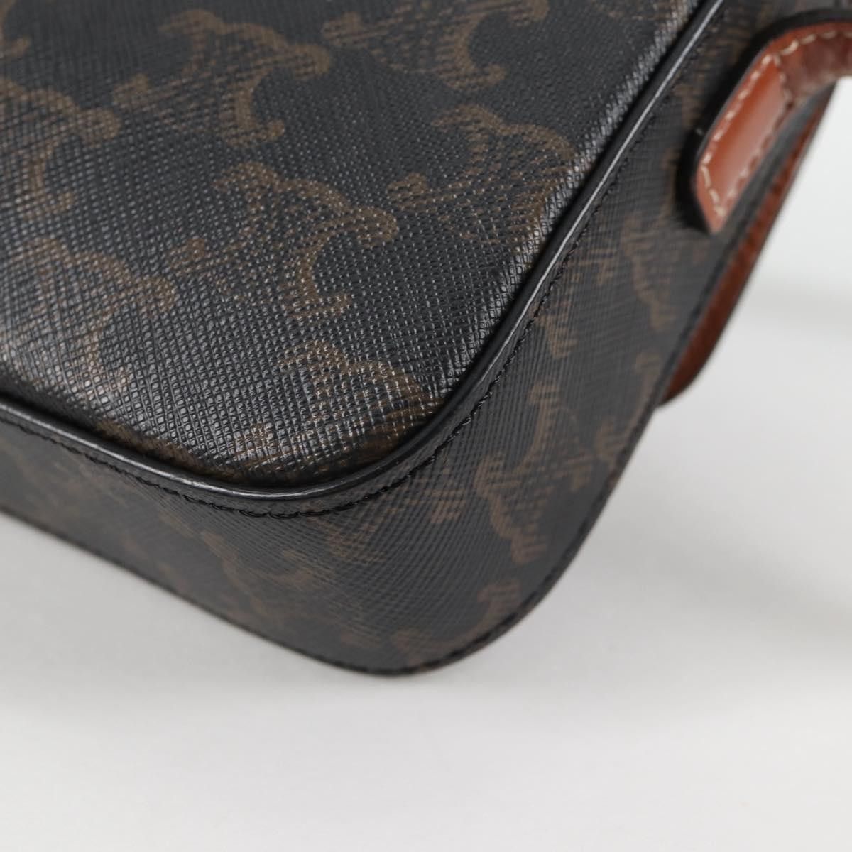 Celine Celine Triomphe East-West Shoulder Bag Triomphe Coated Canvas Size ONE SIZE - 11 Thumbnail