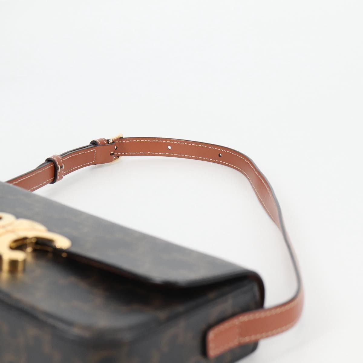 Celine Celine Triomphe East-West Shoulder Bag Triomphe Coated Canvas Size ONE SIZE - 18 Thumbnail