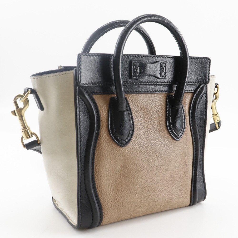 Celine Celine Tricolor Luggage Bag Leather Size ONE SIZE - 2 Thumbnail