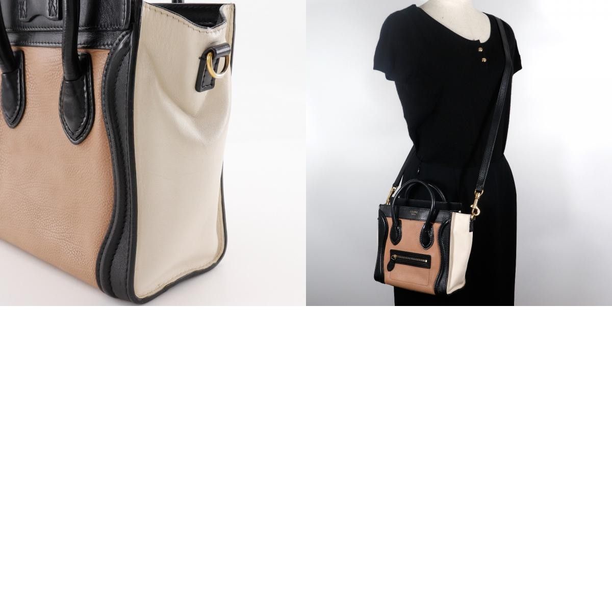 Celine Celine Tricolor Luggage Bag Leather Size ONE SIZE - 12 Thumbnail