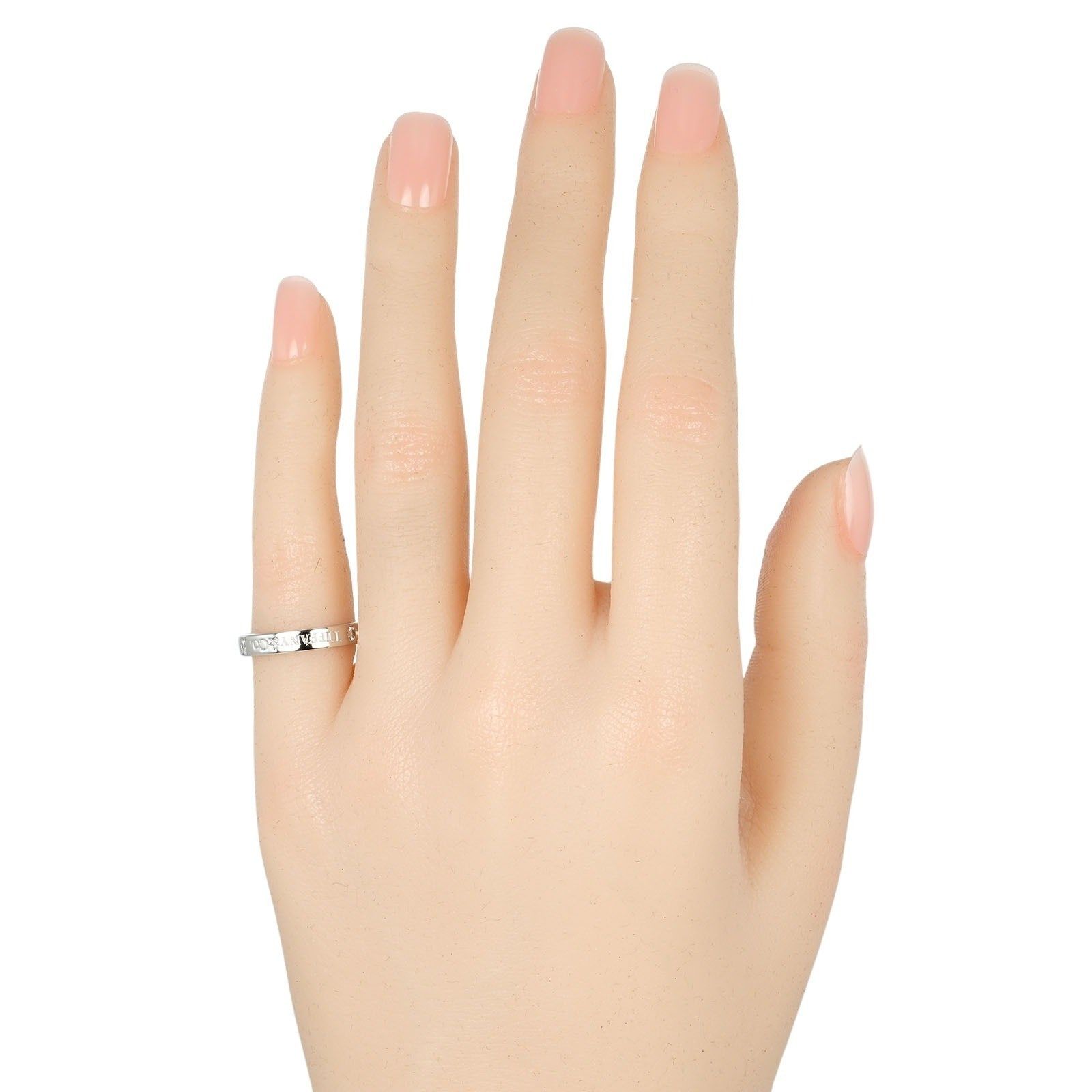 Tiffany & Co. Tiffany & Co. Flat Ring Platinum / 3P Diamond Size ONE SIZE - 7 Thumbnail