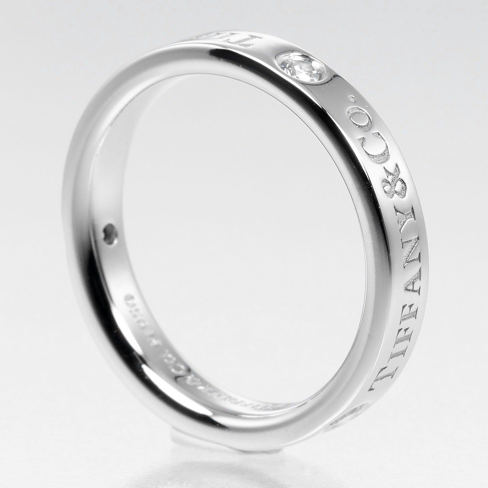 Tiffany & Co. Tiffany & Co. Flat Ring Platinum / 3P Diamond Size ONE SIZE - 5 Thumbnail