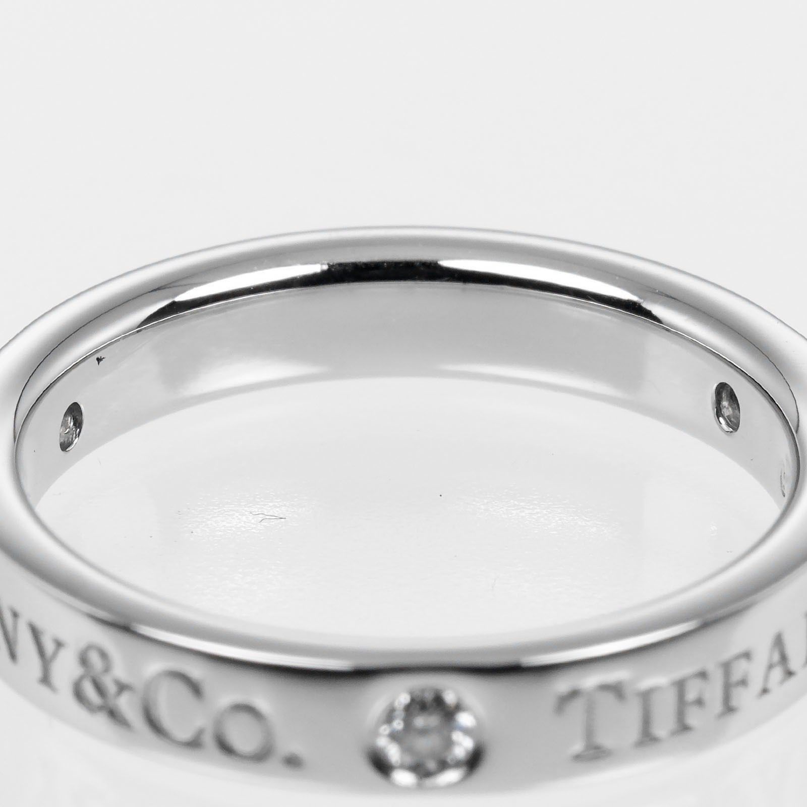 Tiffany & Co. Tiffany & Co. Flat Ring Platinum / 3P Diamond Size ONE SIZE - 8 Thumbnail