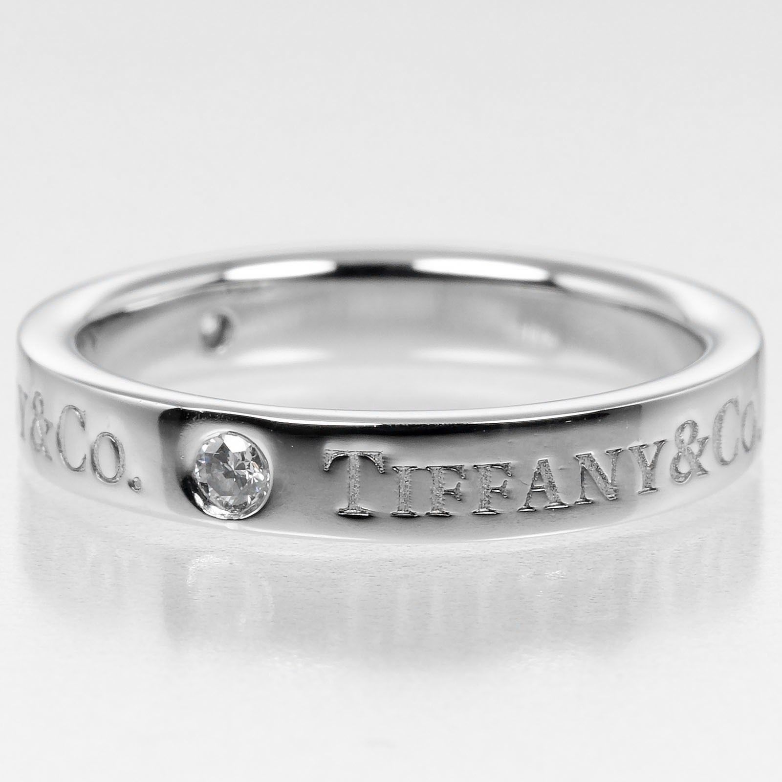 Tiffany & Co. Tiffany & Co. Flat Ring Platinum / 3P Diamond Size ONE SIZE - 2 Thumbnail