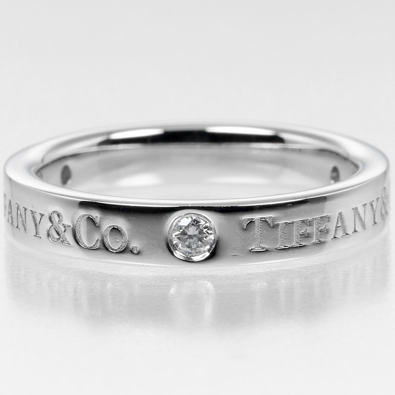 Tiffany & Co. Tiffany & Co. Flat Ring Platinum / 3P Diamond Size ONE SIZE - 3 Thumbnail