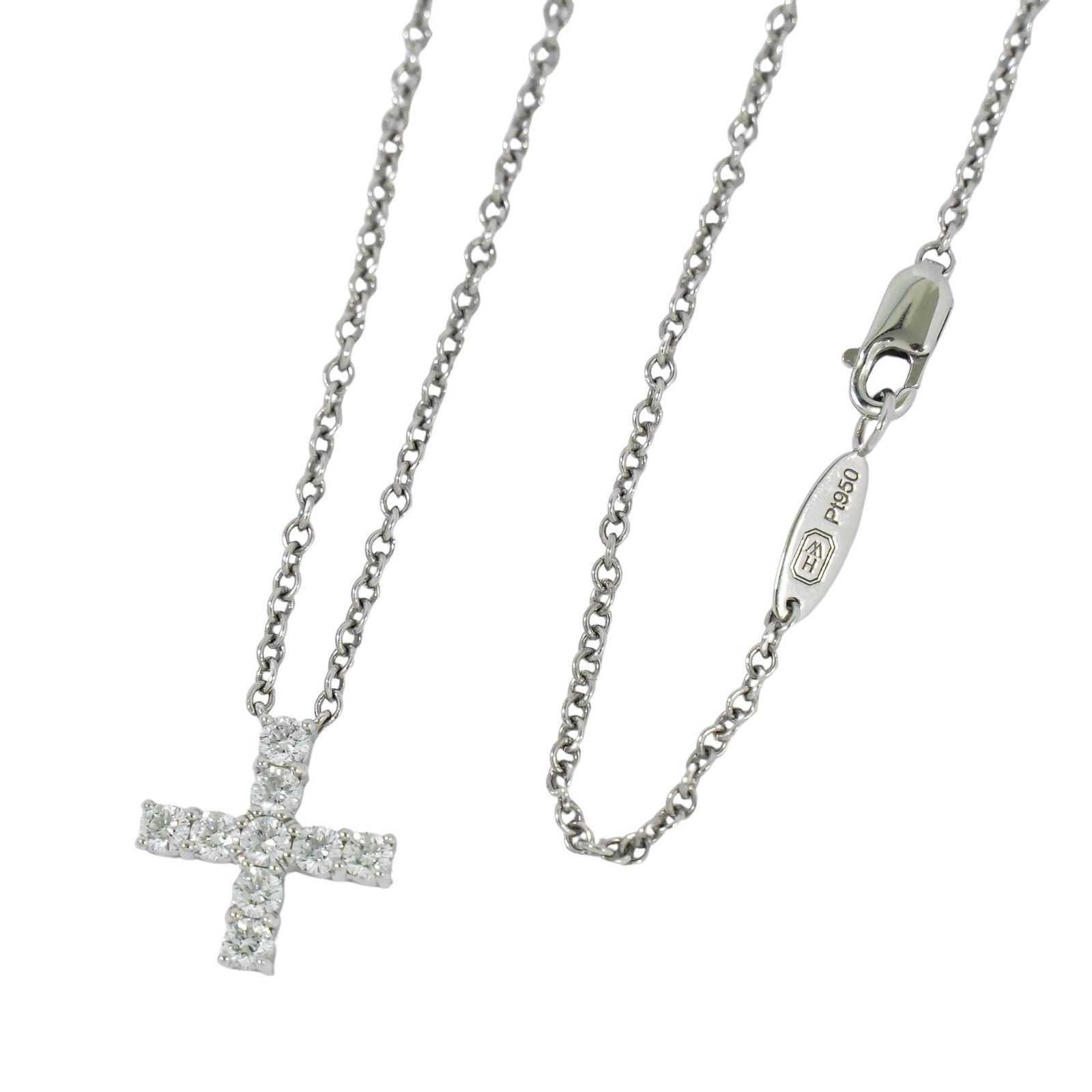 Harry Winston Harry Winston Cross Pendant Necklace Platinum with Diamonds Size ONE SIZE - 2 Thumbnail