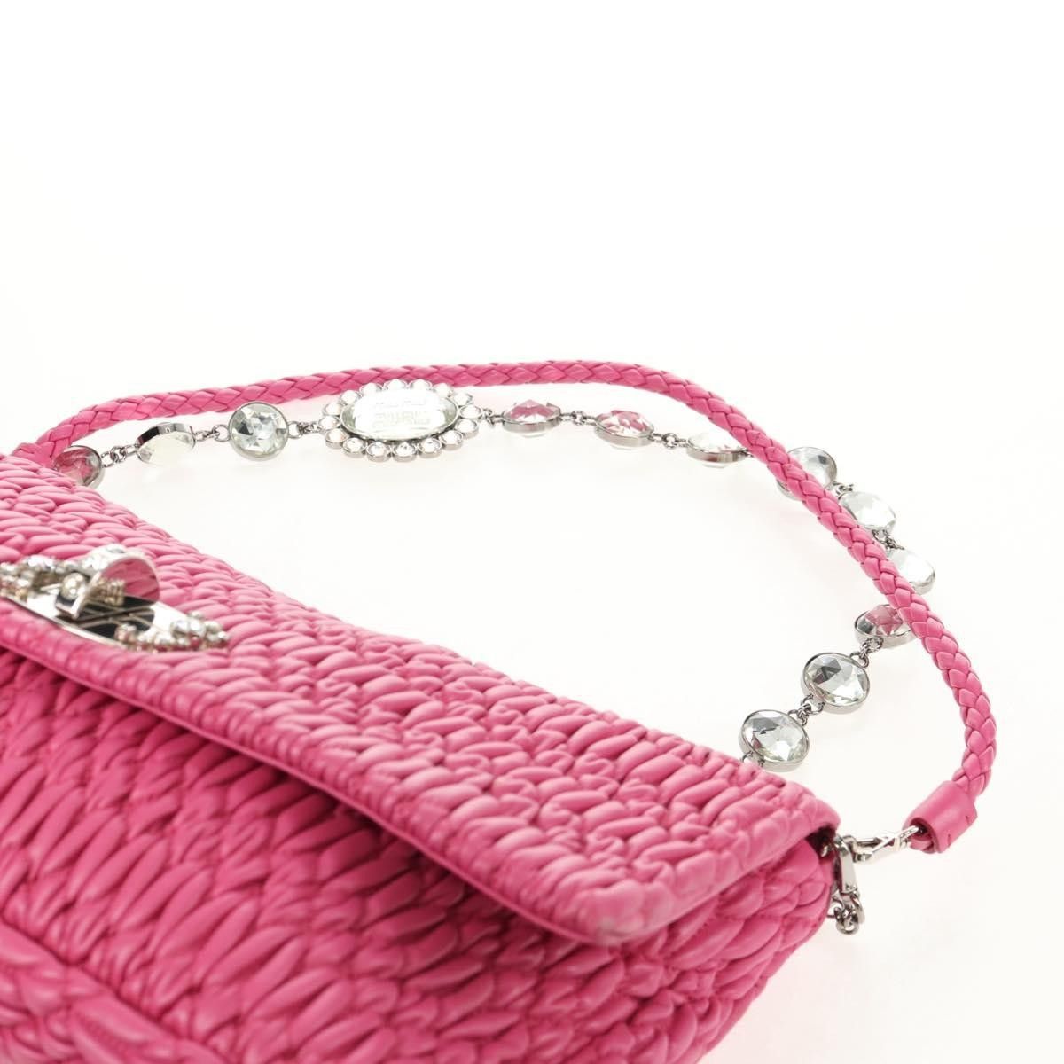 Miu Miu Miu Miu Crystal Clutch Matelasse Leather Size ONE SIZE - 11 Thumbnail