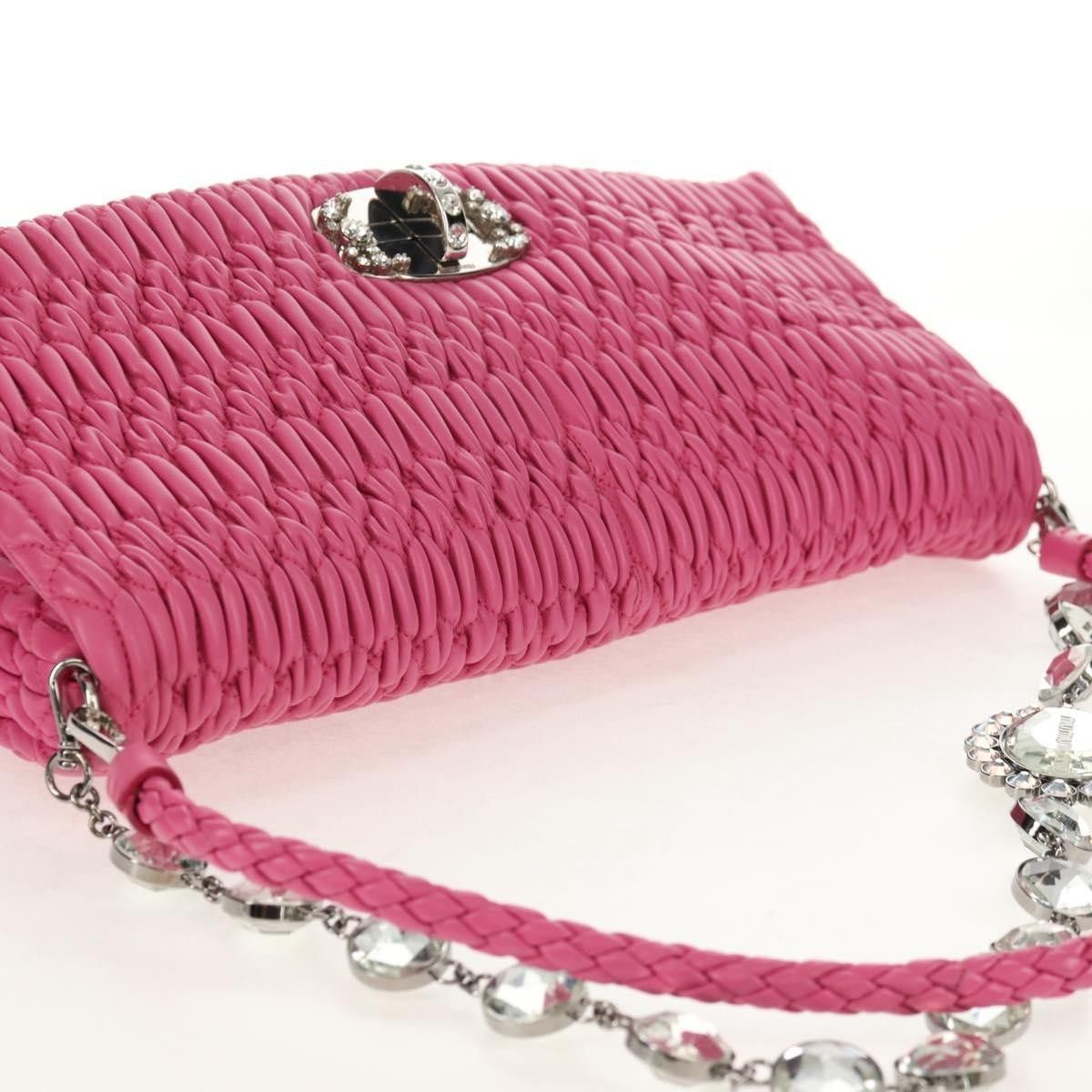 Miu Miu Miu Miu Crystal Clutch Matelasse Leather Size ONE SIZE - 6 Thumbnail