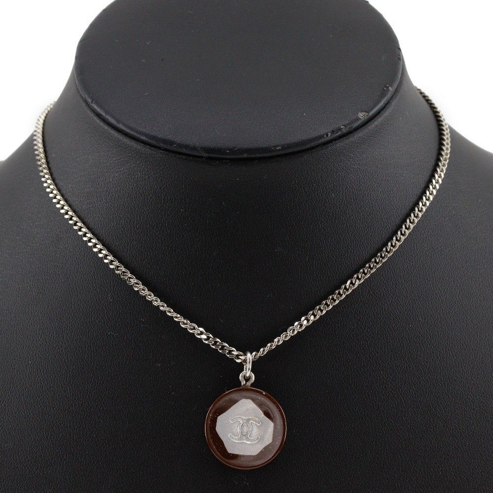 Chanel Chanel Vintage CC Pendent Necklace Plated Metal Size ONE SIZE - 7 Thumbnail