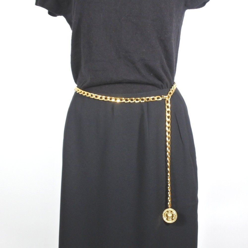 Chanel Chanel Vintage Medallion Chain Belt Metal Size ONE SIZE - 8 Thumbnail