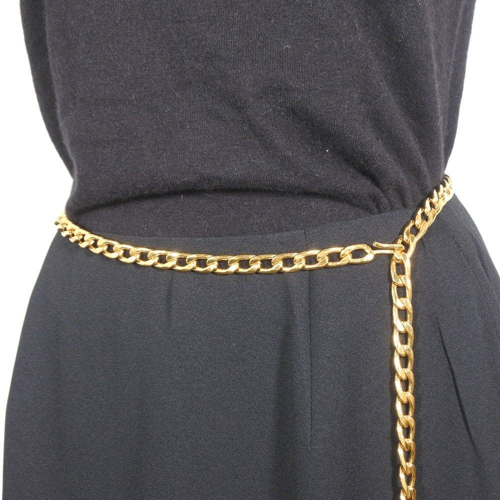 Chanel Chanel Vintage Medallion Chain Belt Metal Size ONE SIZE - 9 Thumbnail