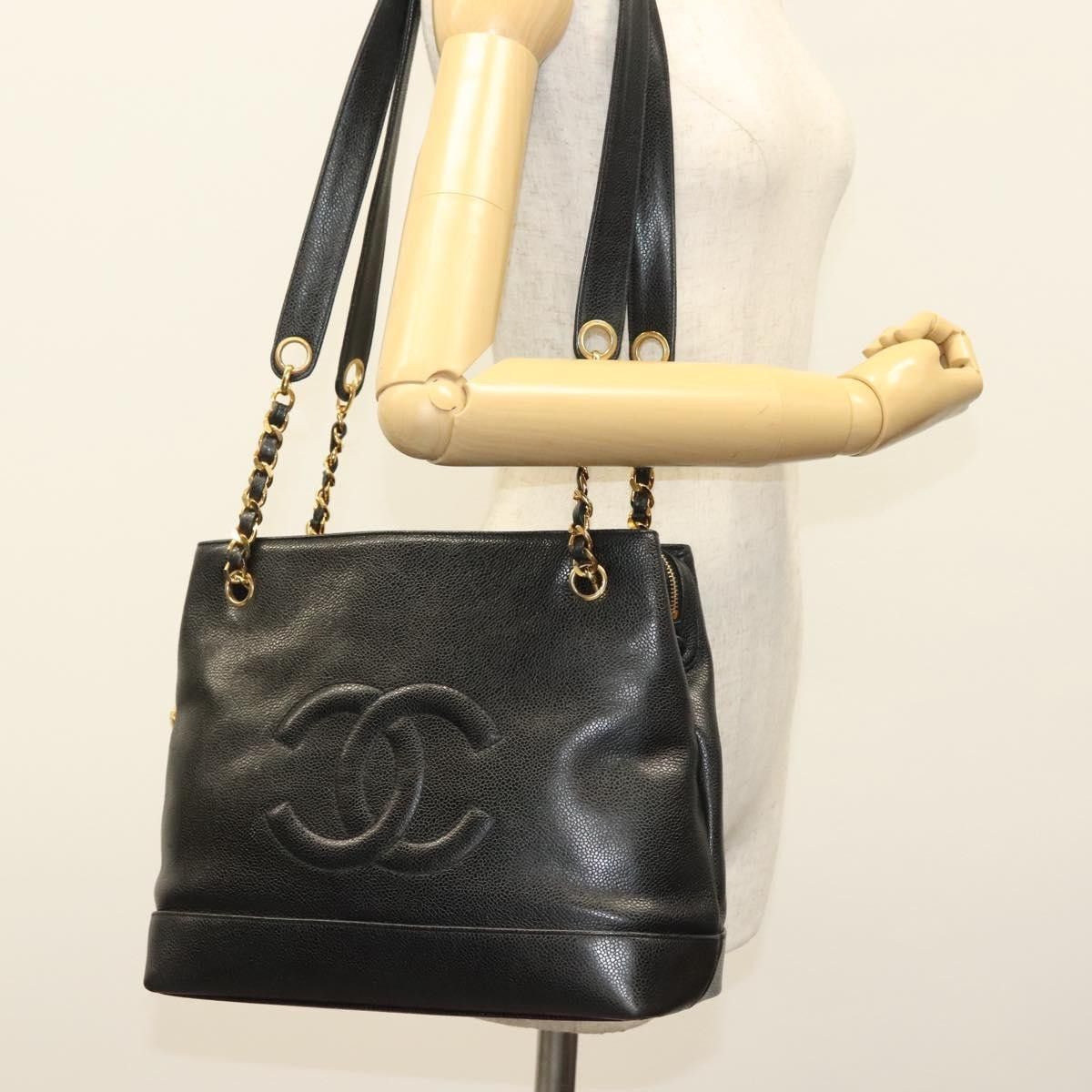 Chanel Chanel Vintage CC Logo Chain Tote Caviar Size ONE SIZE - 13 Thumbnail