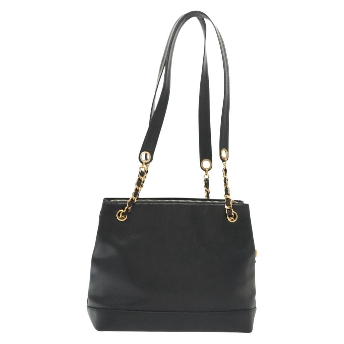 Chanel Chanel Vintage CC Logo Chain Tote Caviar Size ONE SIZE - 2 Thumbnail