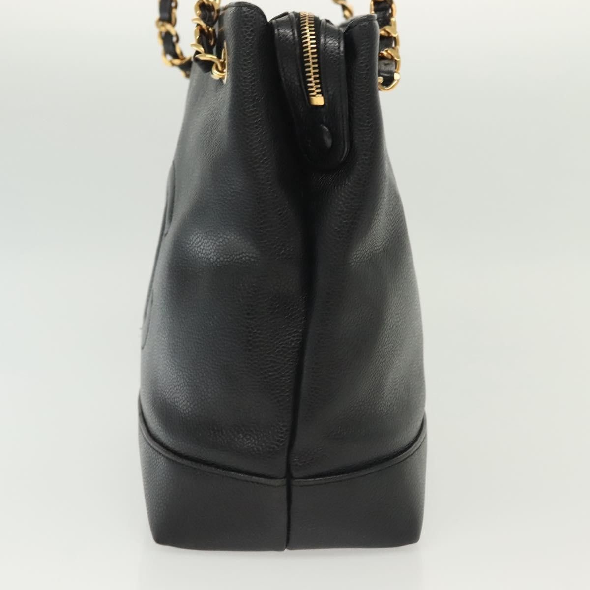 Chanel Chanel Vintage CC Logo Chain Tote Caviar Size ONE SIZE - 3 Thumbnail