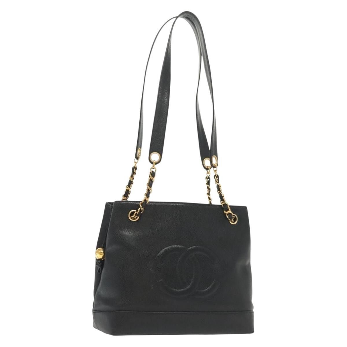 Chanel Chanel Vintage CC Logo Chain Tote Caviar Size ONE SIZE - 17 Thumbnail