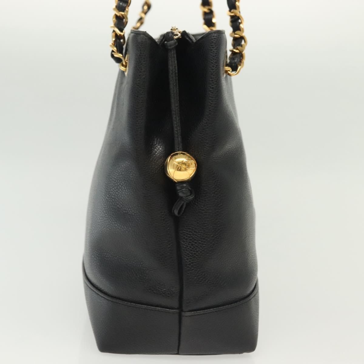 Chanel Chanel Vintage CC Logo Chain Tote Caviar Size ONE SIZE - 4 Thumbnail