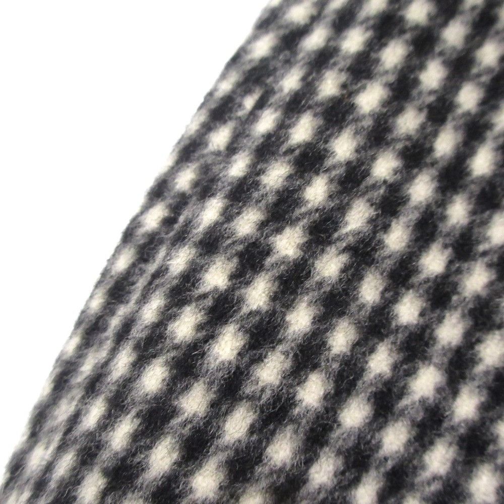Other Other HAUTE Wool Rabbit Fur Check Pullover Knit Natural Material Tops DUTY FREE for USA Size ONE SIZE - 7 Thumbnail