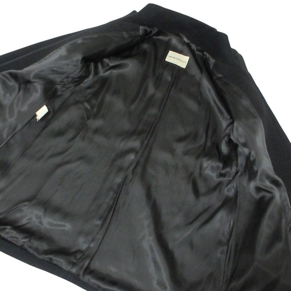 Armani Armani Emporio Armani Sleeve Zip Wool Coat Leather Outerwear DUTY FREE for USA Size ONE SIZE - 5 Thumbnail