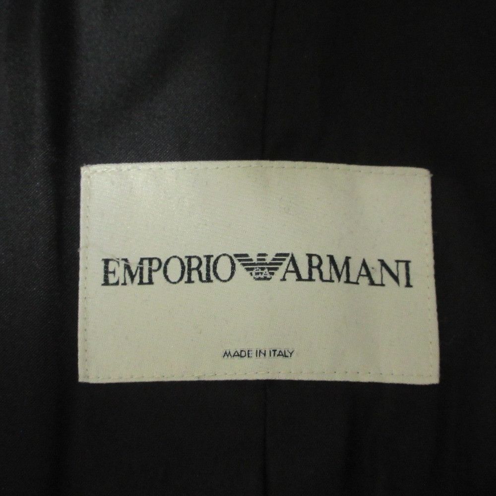Armani Armani Emporio Armani Sleeve Zip Wool Coat Leather Outerwear DUTY FREE for USA Size ONE SIZE - 6 Thumbnail