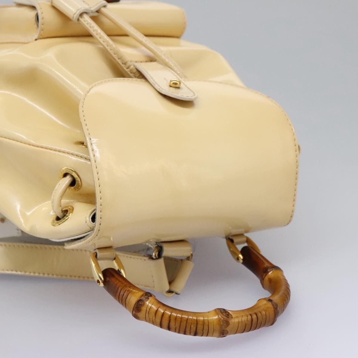 Gucci Gucci Vintage Bamboo Backpack Patent Size ONE SIZE - 18 Thumbnail