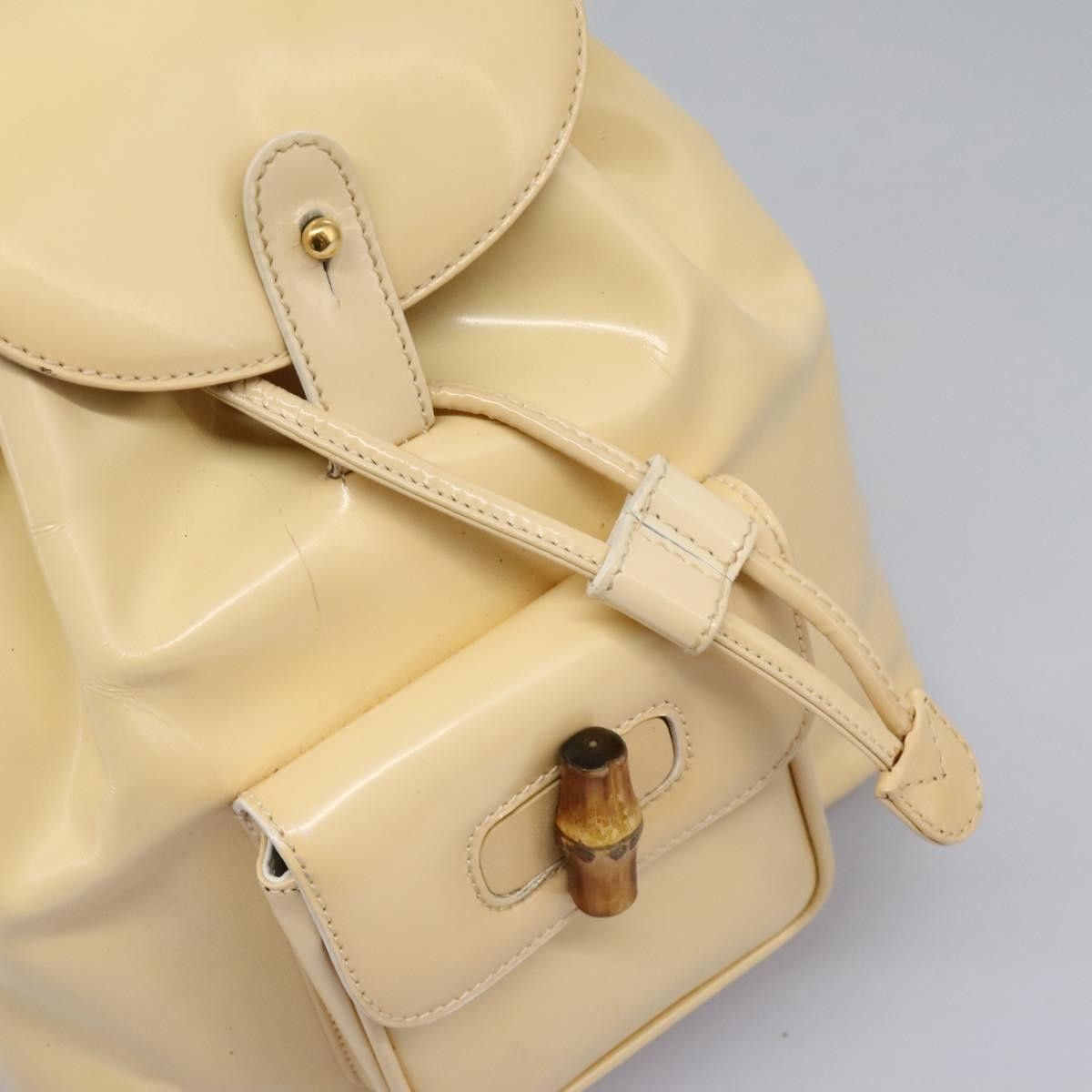 Gucci Gucci Vintage Bamboo Backpack Patent Size ONE SIZE - 21 Thumbnail