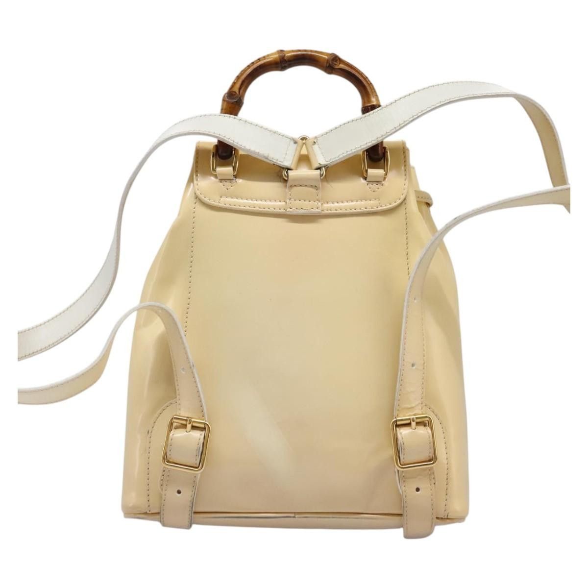 Gucci Gucci Vintage Bamboo Backpack Patent Size ONE SIZE - 2 Thumbnail