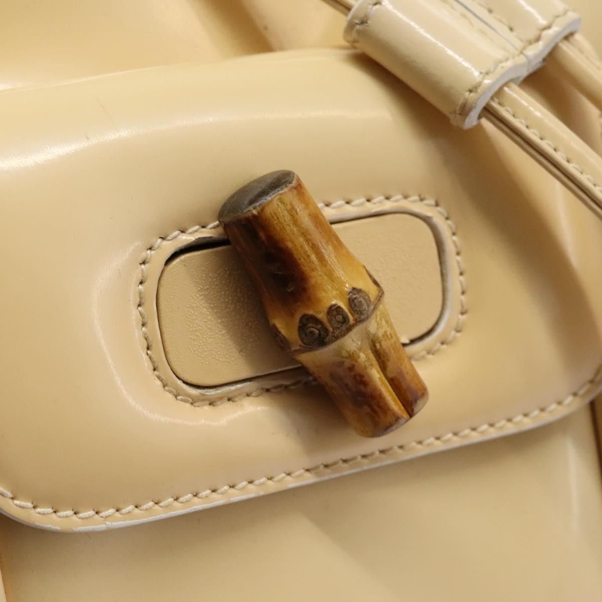 Gucci Gucci Vintage Bamboo Backpack Patent Size ONE SIZE - 15 Thumbnail