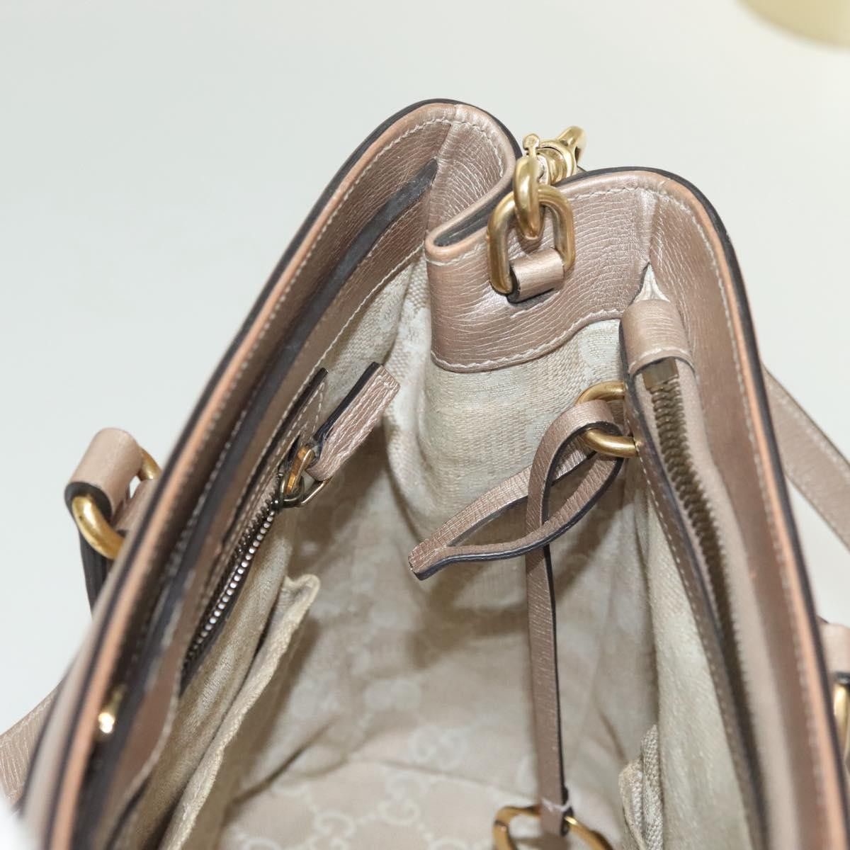 Gucci Gucci Bright Bit Convertible Tote Leather Size ONE SIZE - 14 Thumbnail