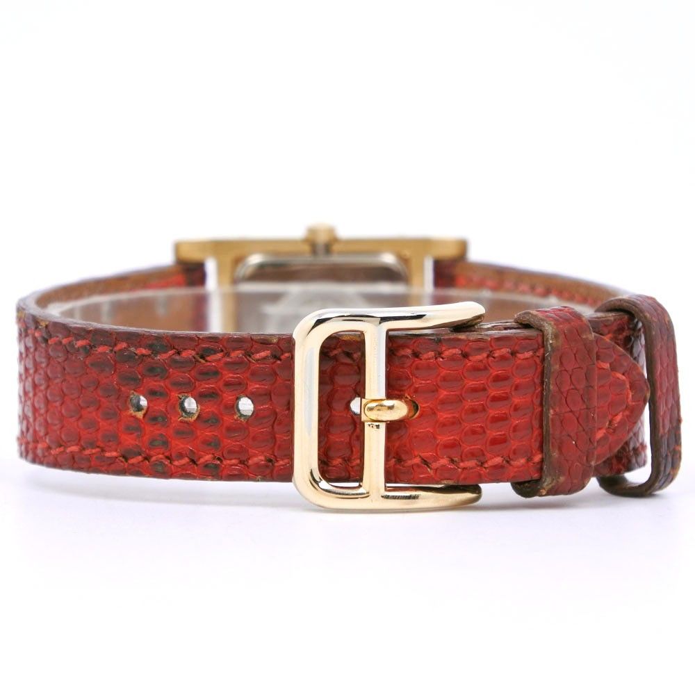 Hermes Hermes Medor Quartz Watch Plated Metal and Leather Size ONE SIZE - 2 Thumbnail