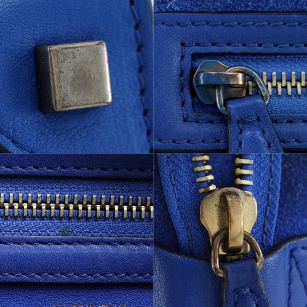 Celine Celine Luggage Bag Suede Size ONE SIZE - 7 Thumbnail