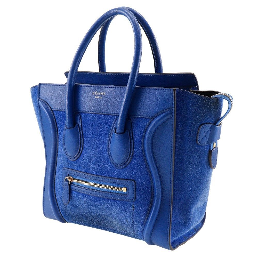 Celine Celine Luggage Bag Suede Size ONE SIZE - 3 Thumbnail
