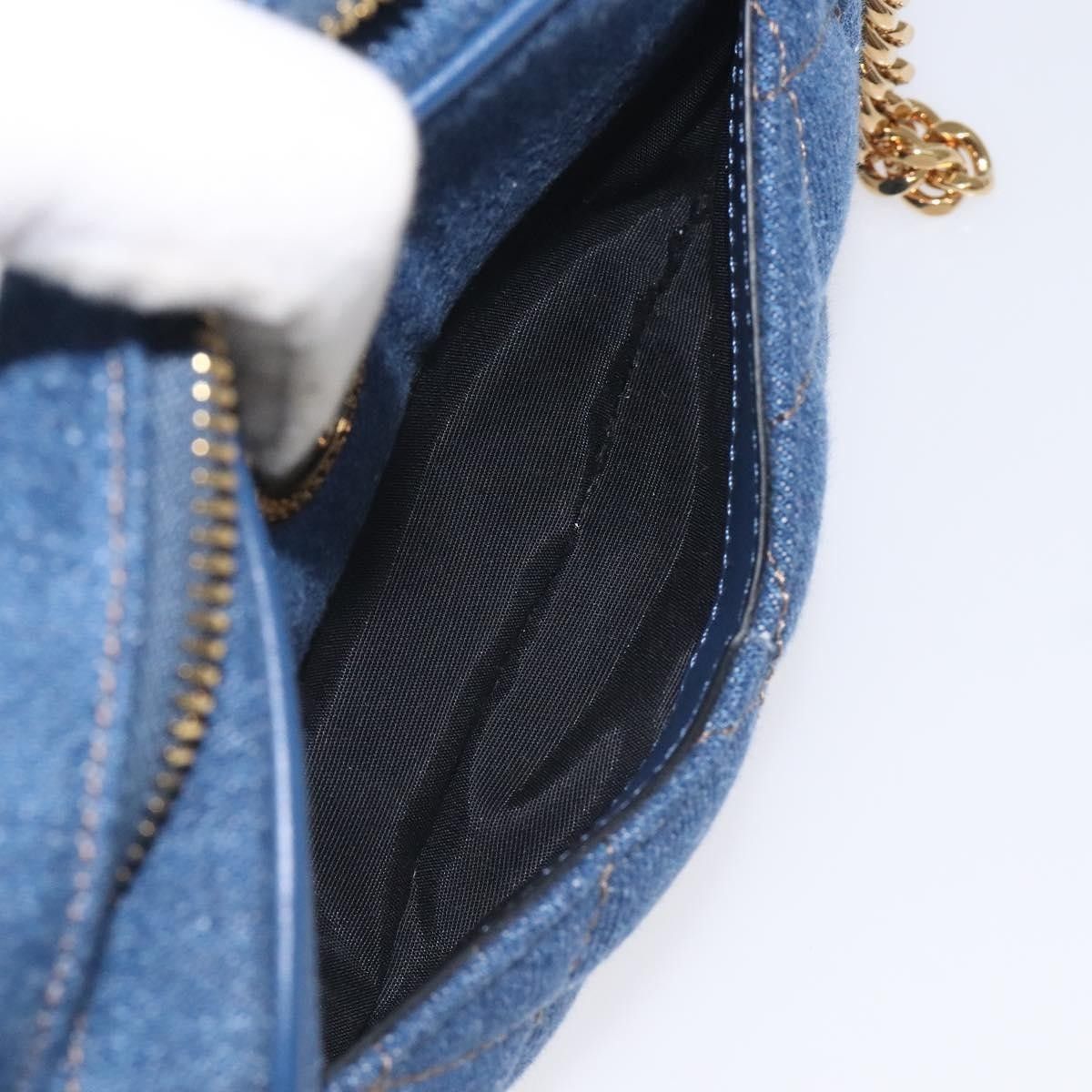 Versace Versace Medusa Icon Front Slip Pocket Camera Bag Quilted Denim Size ONE SIZE - 23 Thumbnail