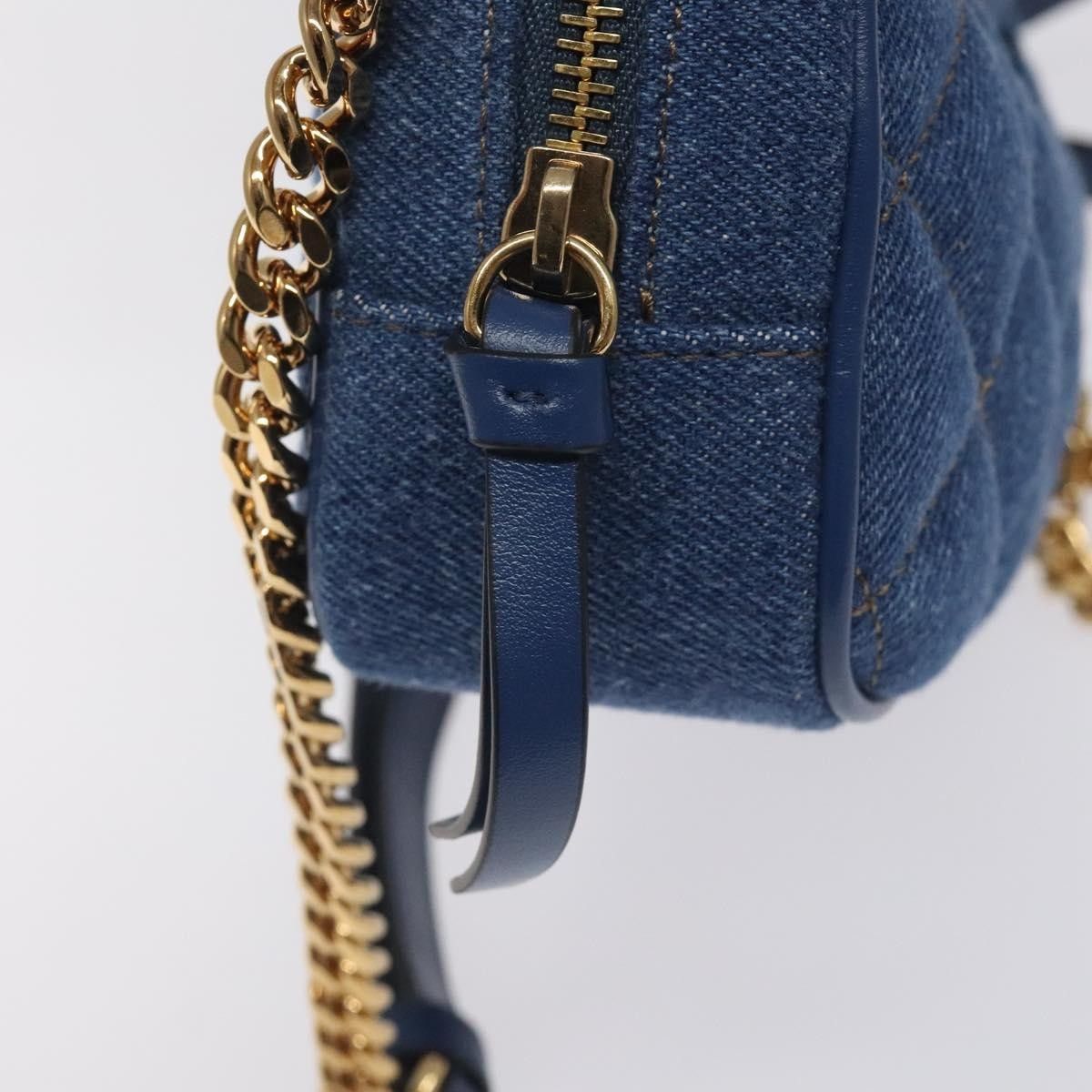 Versace Versace Medusa Icon Front Slip Pocket Camera Bag Quilted Denim Size ONE SIZE - 13 Thumbnail