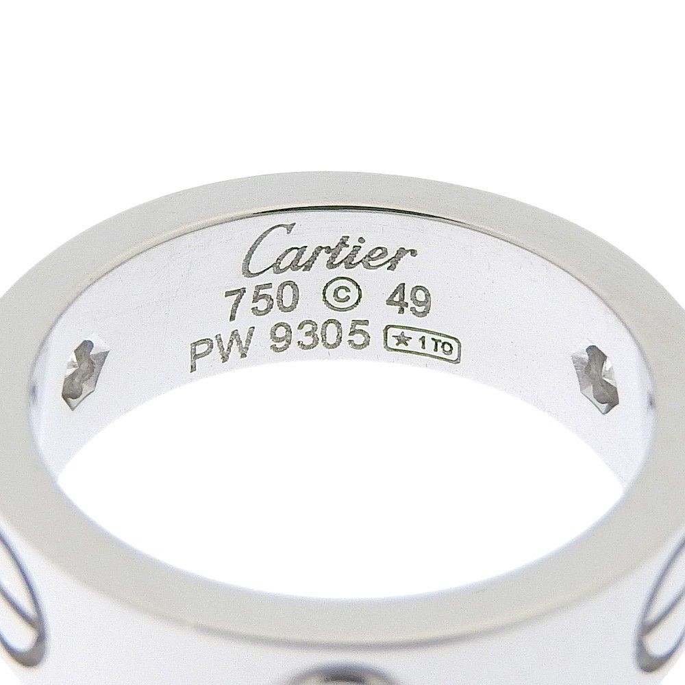 Cartier Cartier Love Band Ring 18K White Gold Size ONE SIZE - 5 Thumbnail