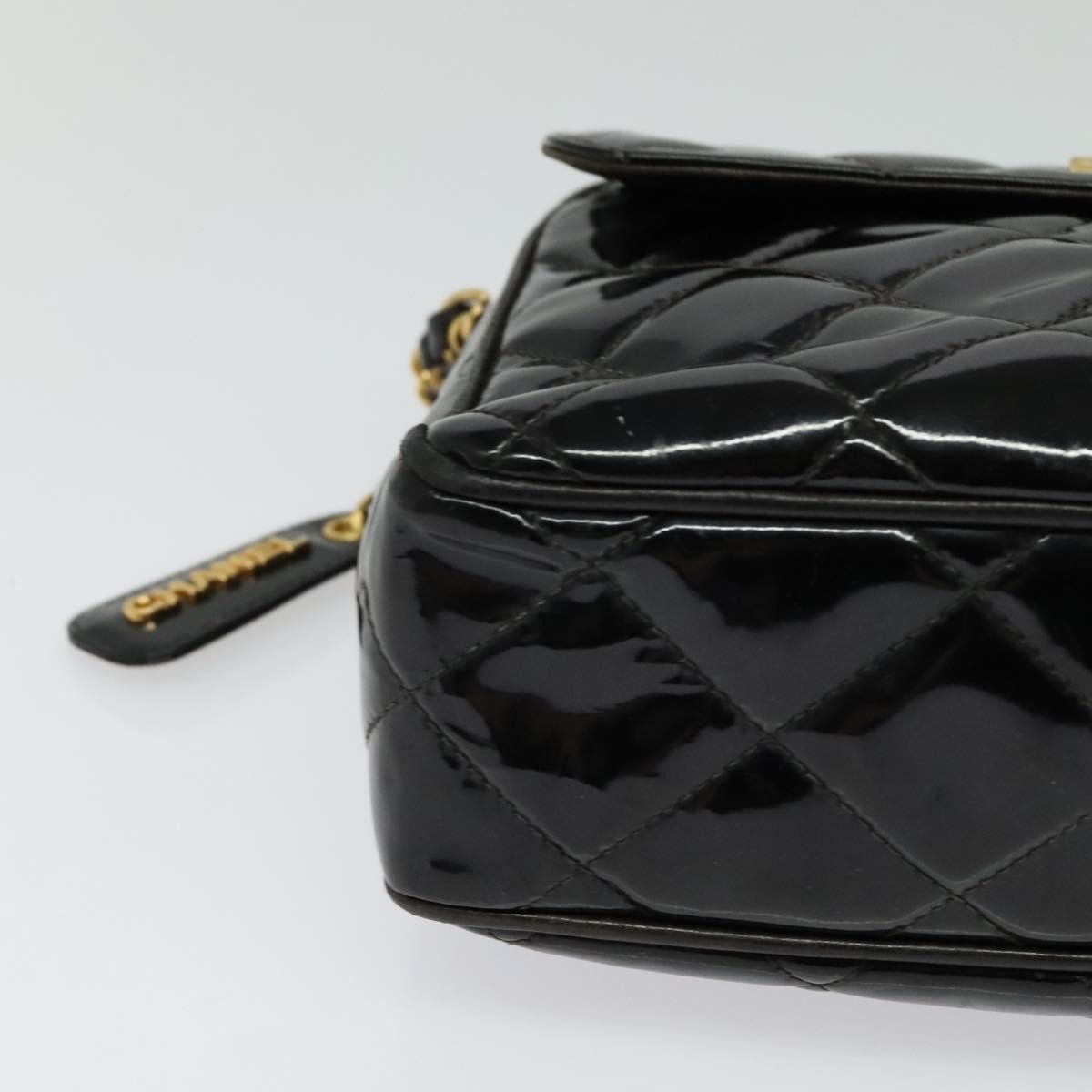 Chanel Chanel Vintage Square Front Pocket Camera Bag Quilted Patent Size ONE SIZE - 10 Thumbnail