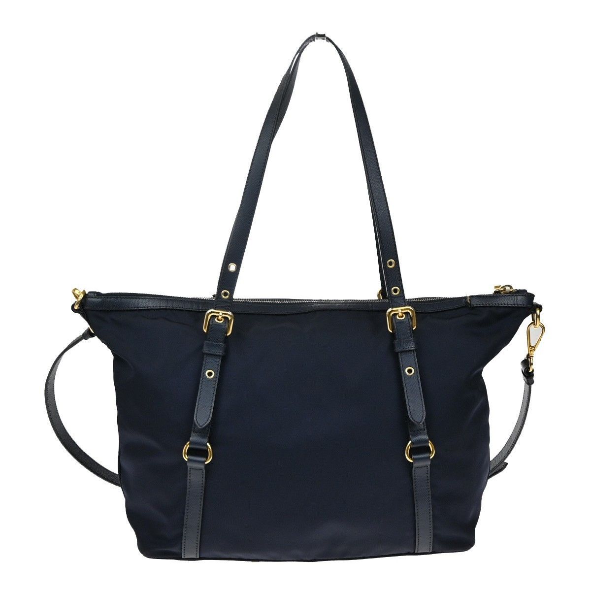Prada Prada Convertible Logo Tote Tessuto Size ONE SIZE - 2 Thumbnail