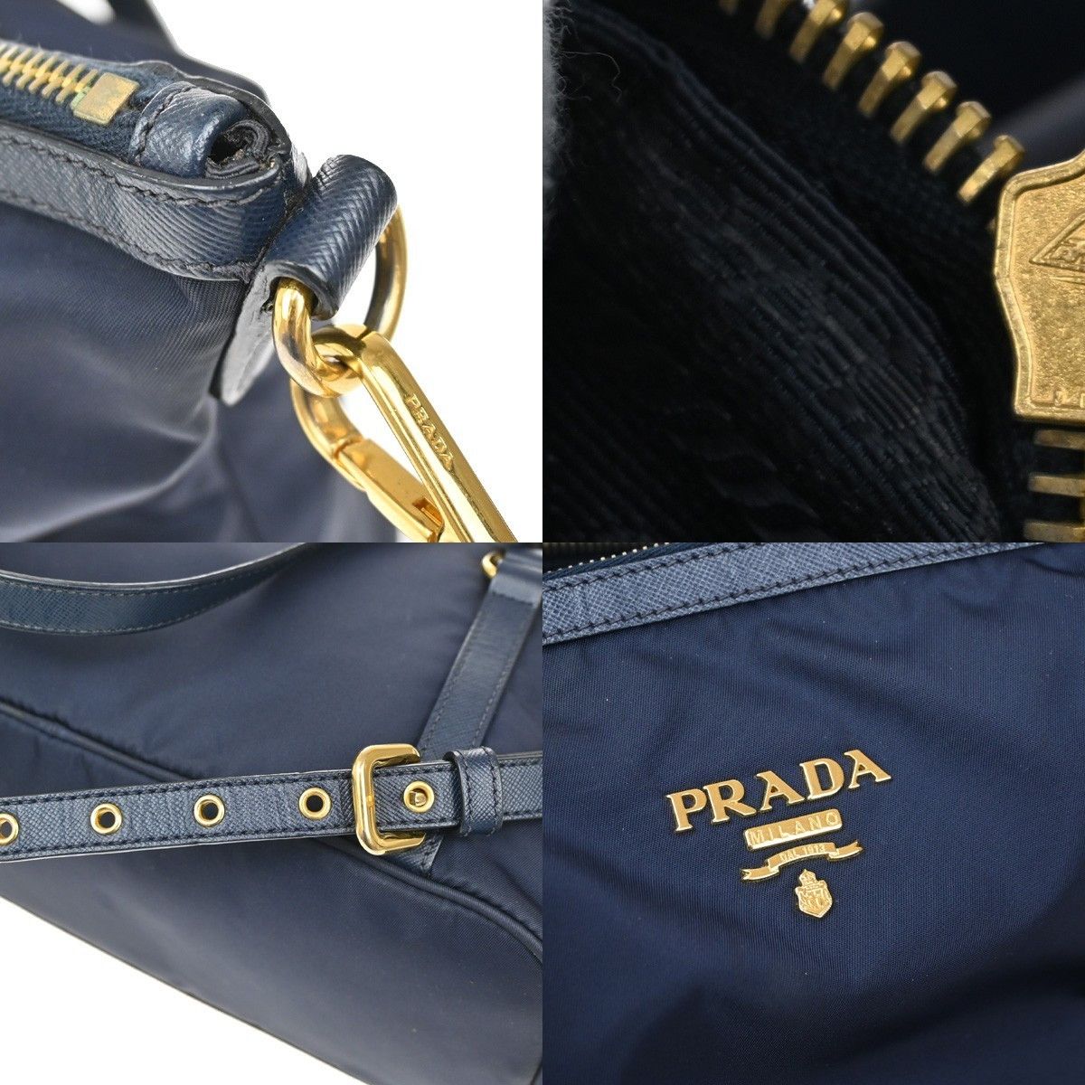 Prada Prada Convertible Logo Tote Tessuto Size ONE SIZE - 13 Thumbnail