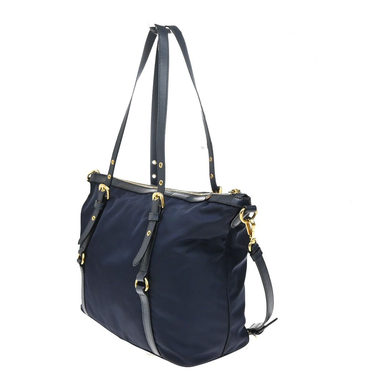 Prada Prada Convertible Logo Tote Tessuto Size ONE SIZE - 4 Thumbnail
