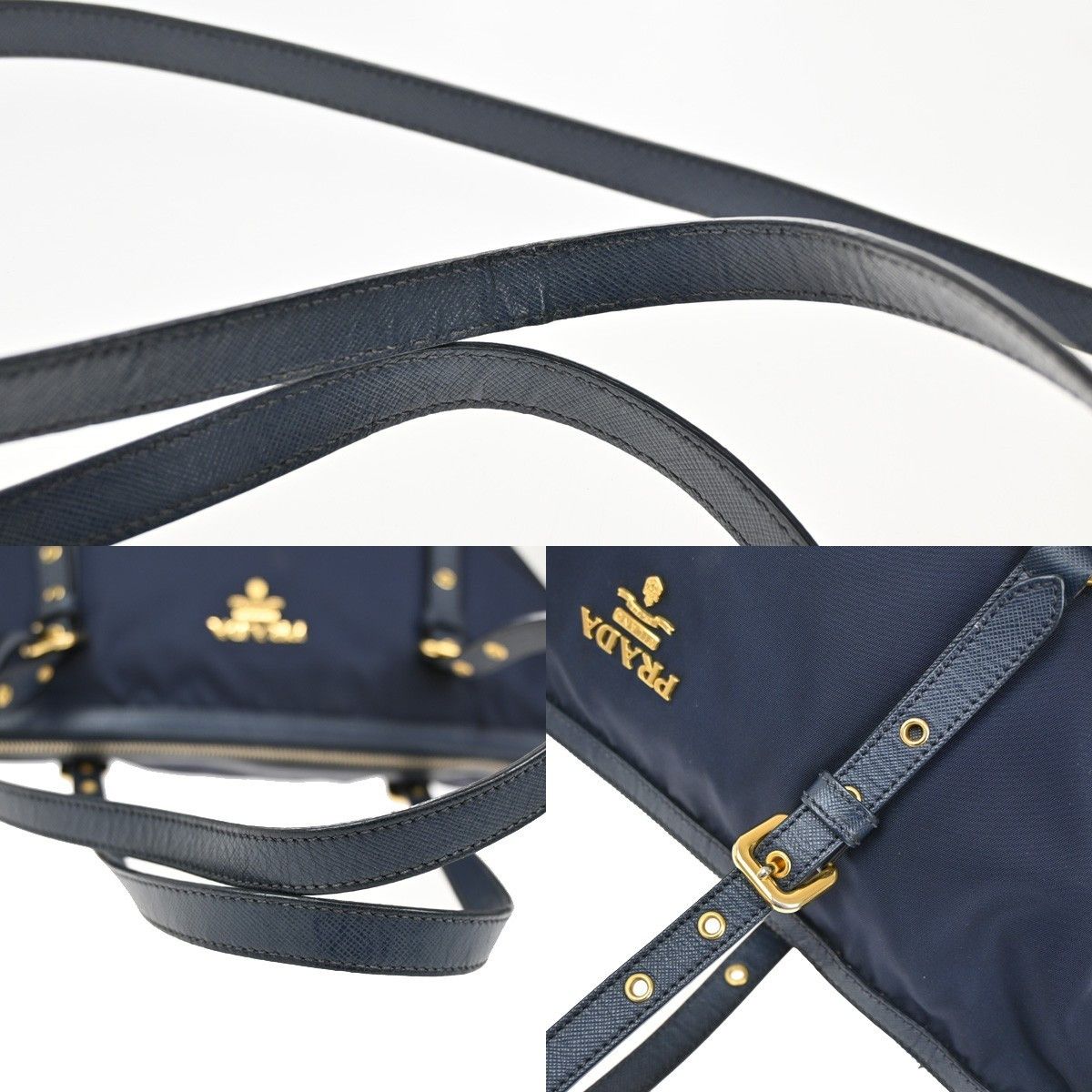 Prada Prada Convertible Logo Tote Tessuto Size ONE SIZE - 11 Thumbnail