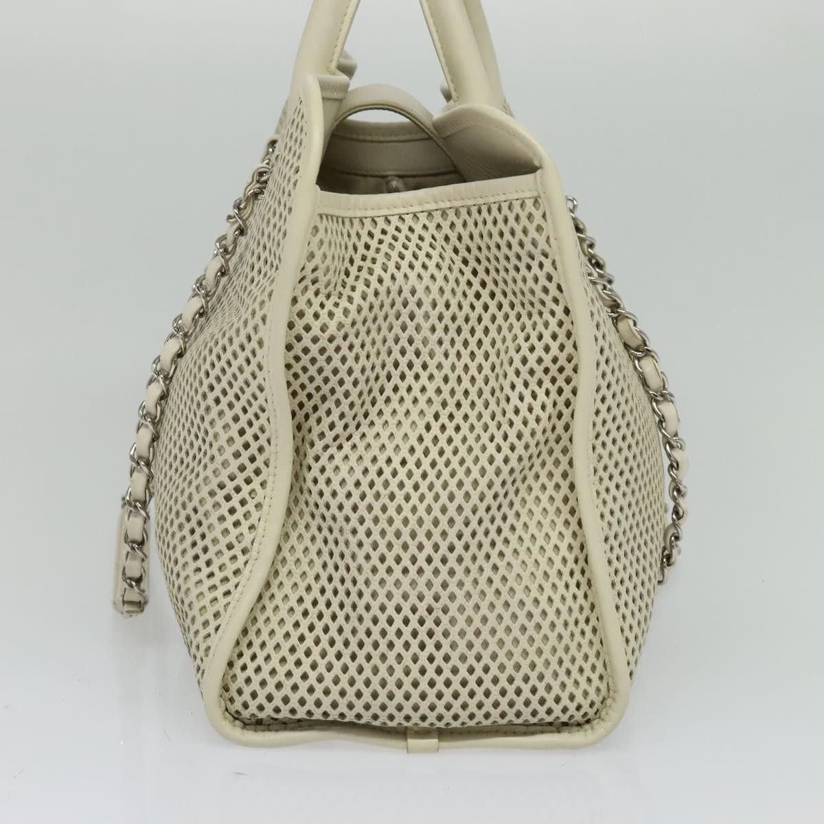 Chanel Chanel Deauville Tote Perforated leather Size ONE SIZE - 3 Thumbnail
